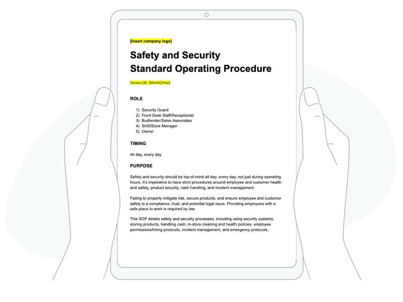 Safety SOP image