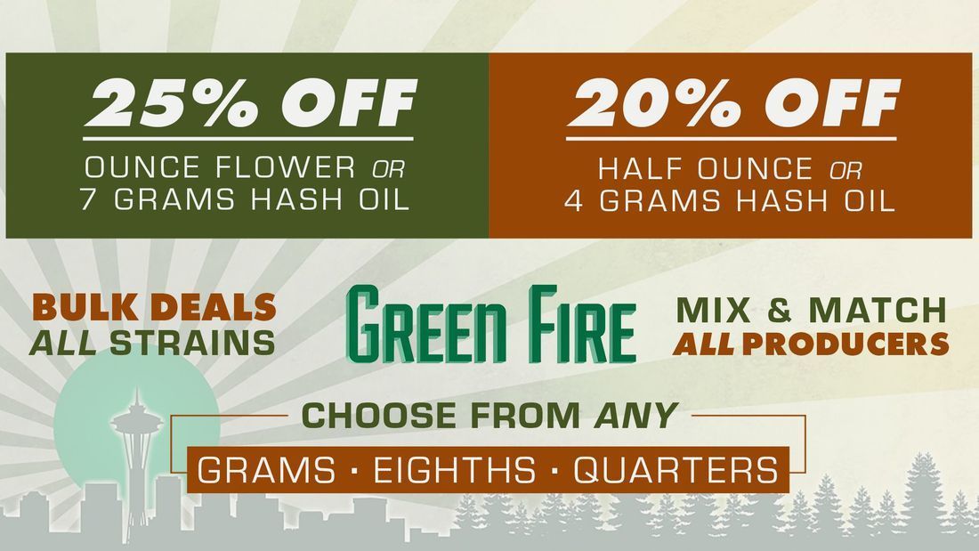 green fire cannabis specials
