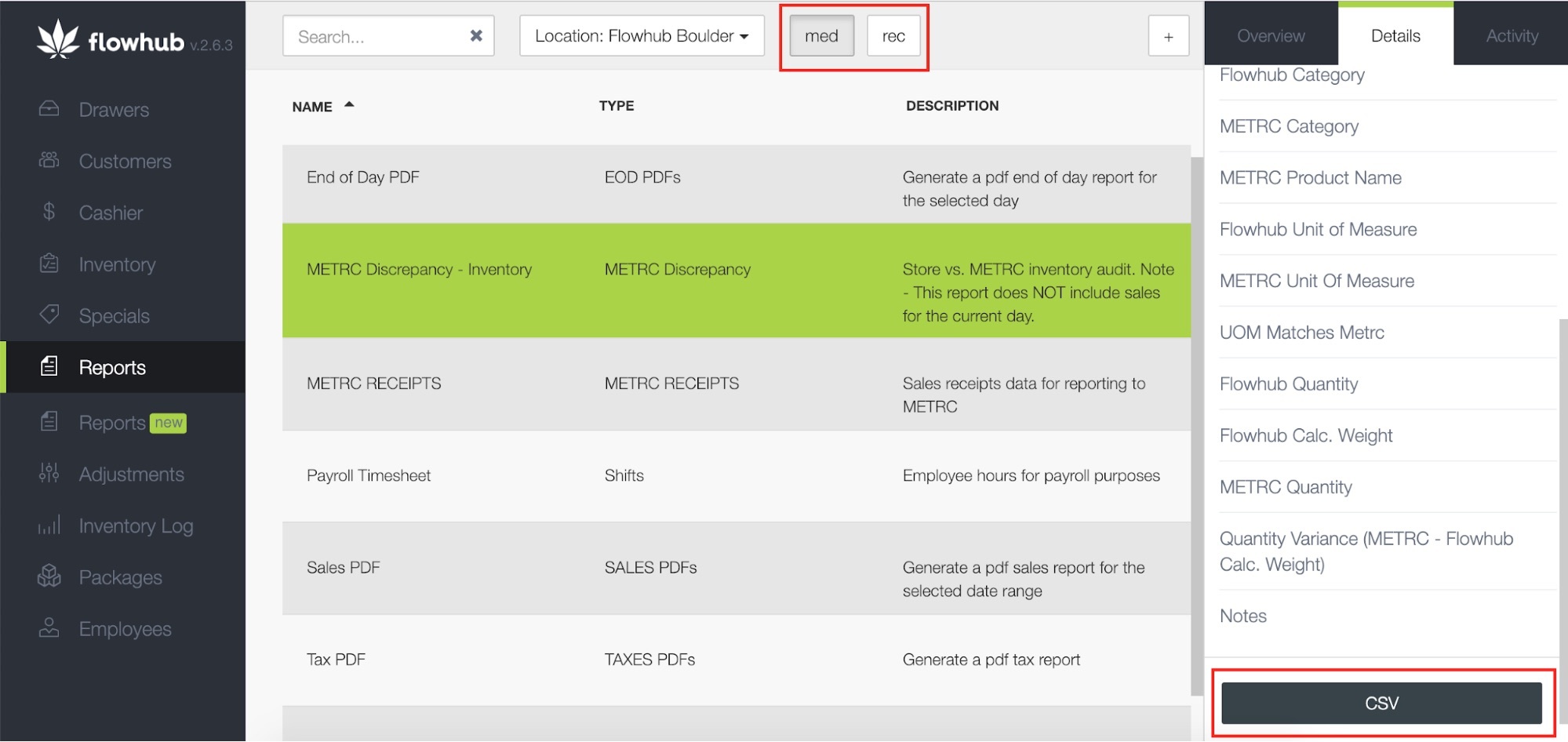 metrc discrepancy report inventory med rec metrc discrepancy report inventory med rec