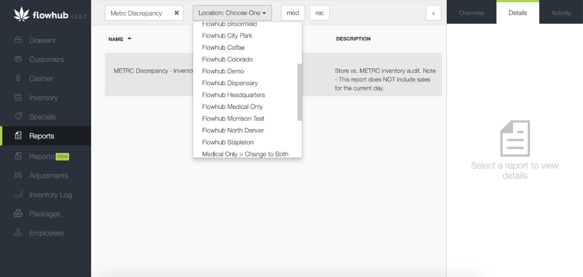 metrc discrepancy report inventory locations metrc discrepancy report inventory locations