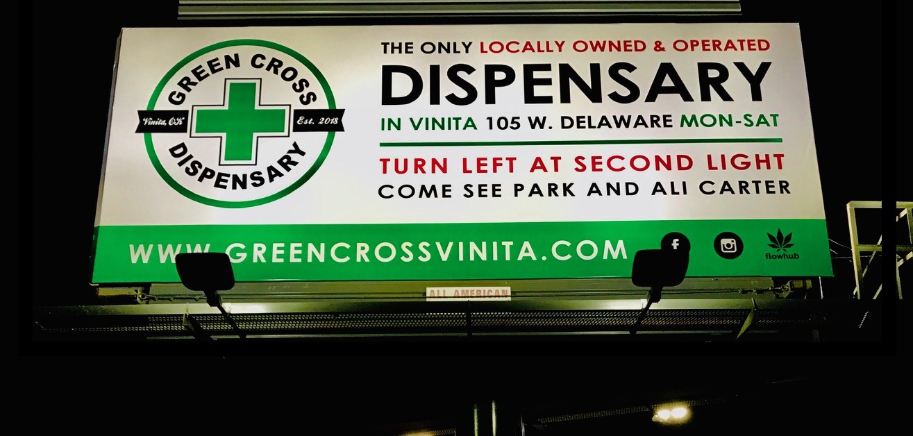 Green Cross Oklahoma billboard