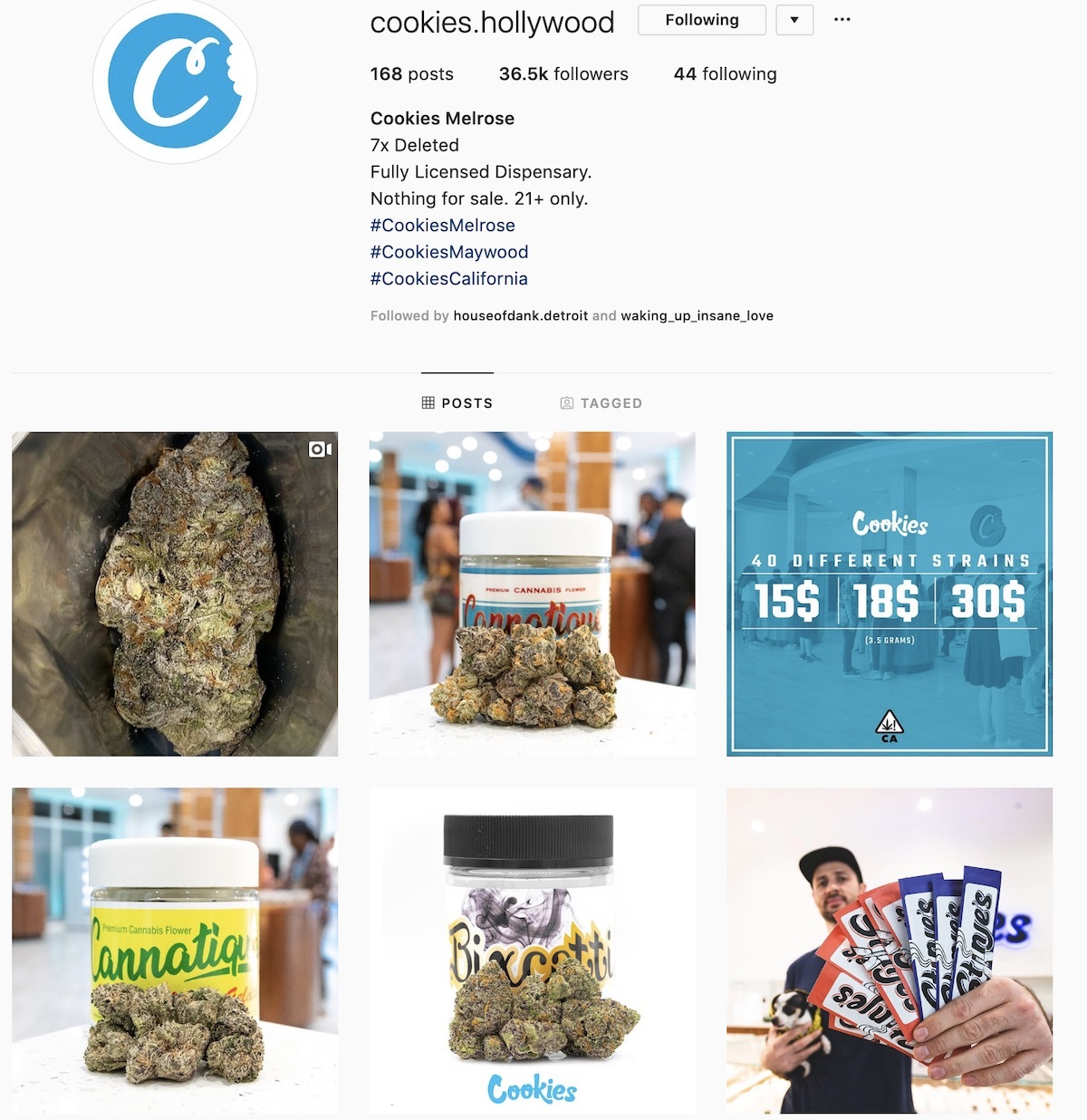 Cookies Dispensary marketing